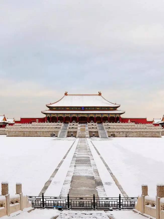 最美中國古建筑：紫禁城下雪了！