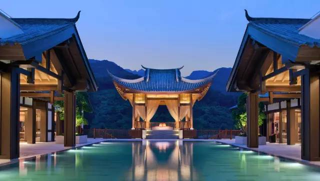 新中式建筑，悅榕莊中式酒店