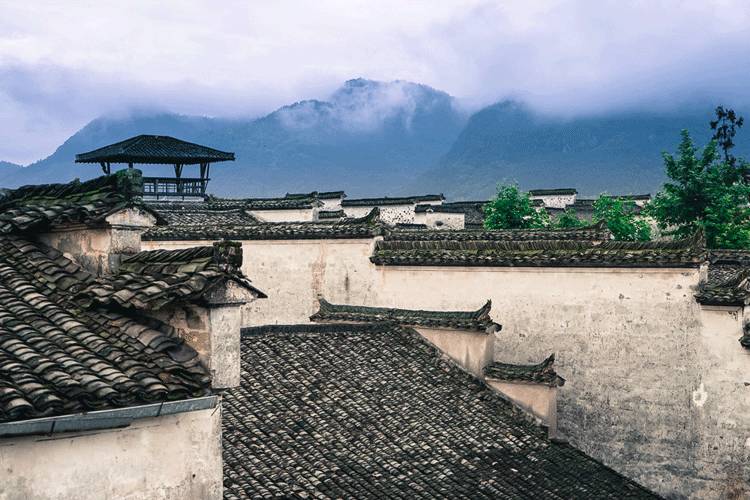 古建筑，一片瓦，遮風(fēng)擋雨