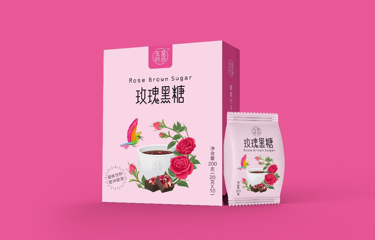 創(chuàng)意極簡黑糖茶包裝設(shè)計