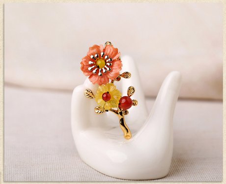 時(shí)尚胸花彩色胸針飾品