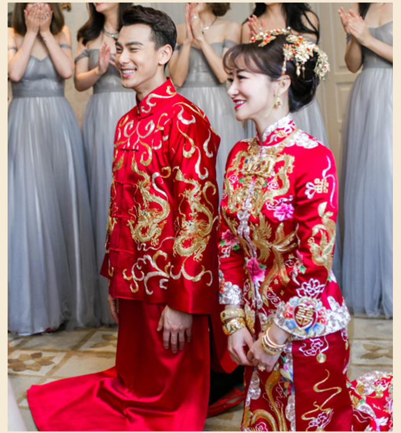 秀禾服新娘嫁衣中式婚紗結(jié)婚禮服