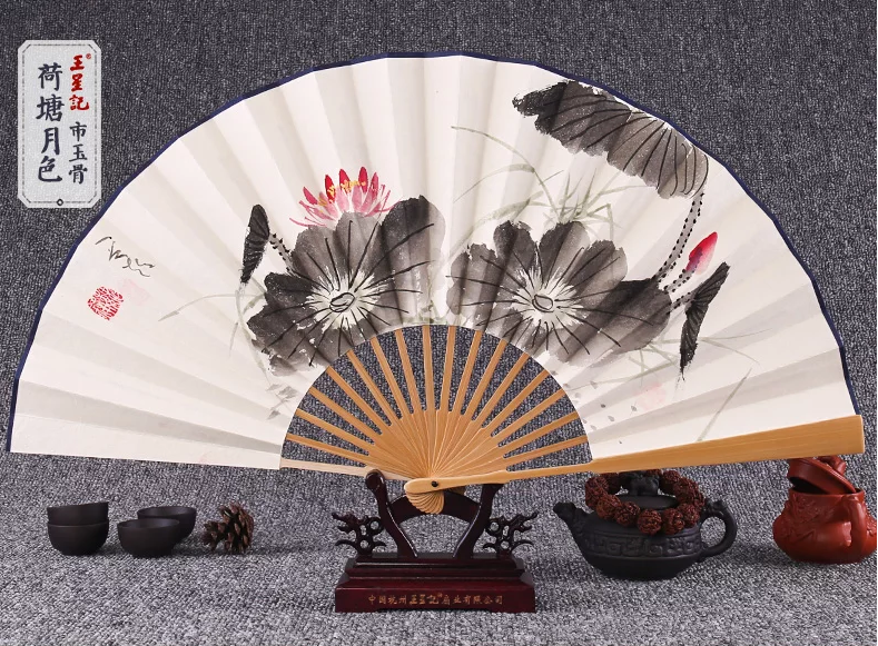 中國(guó)風(fēng)手繪水墨畫折扇