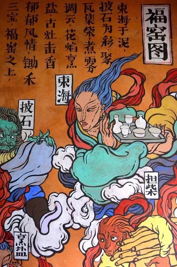 中國古代神話色彩的壁畫作品