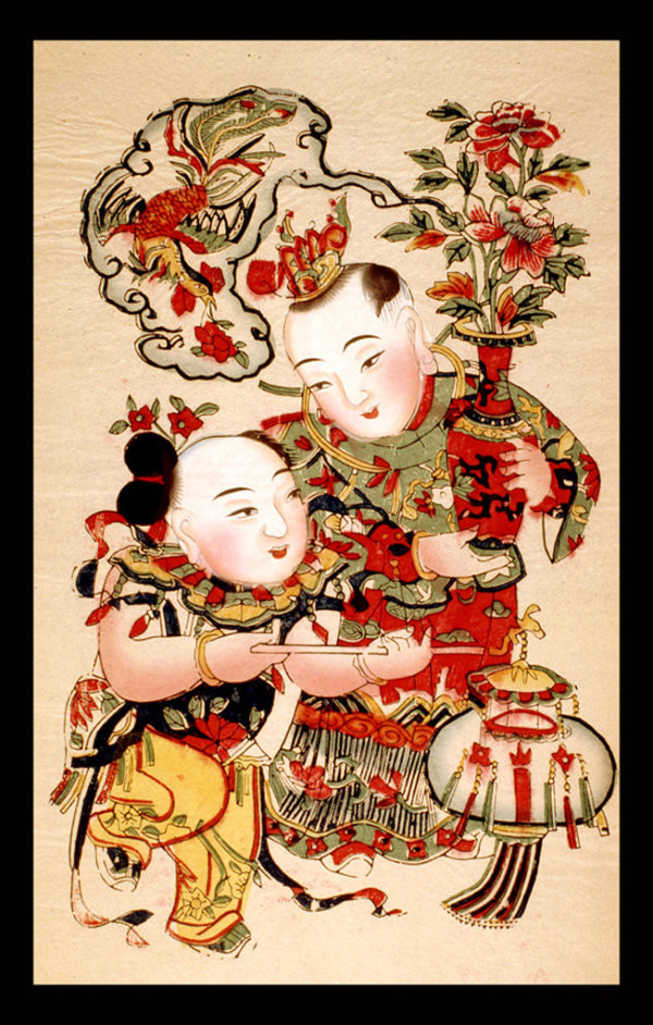 中國風(fēng)傳統(tǒng)精美色彩艷麗的年畫（二）