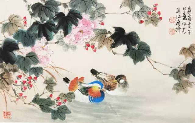 中國(guó)國(guó)畫藝術(shù)：絕美花鳥國(guó)畫圖片