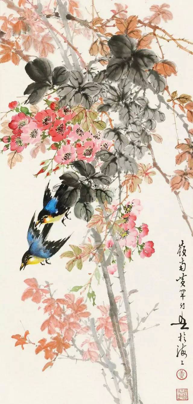 中國國畫藝術(shù)：絕美花鳥國畫圖片