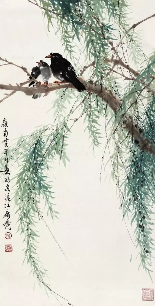 中國(guó)國(guó)畫藝術(shù)：絕美花鳥國(guó)畫圖片