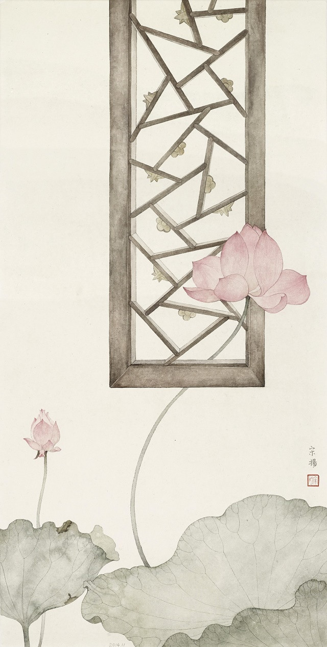 古典清雅宋揚(yáng)國(guó)畫植物家具工筆畫