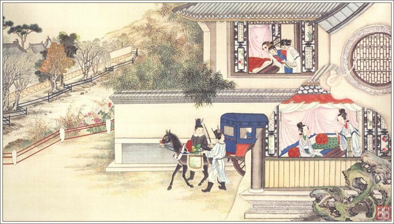 清代畫(huà)家孫溫繪畫(huà)的全本紅樓夢(mèng)圖(四)