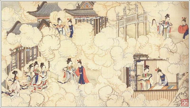 清代畫(huà)家孫溫繪畫(huà)的全本紅樓夢(mèng)圖(四)