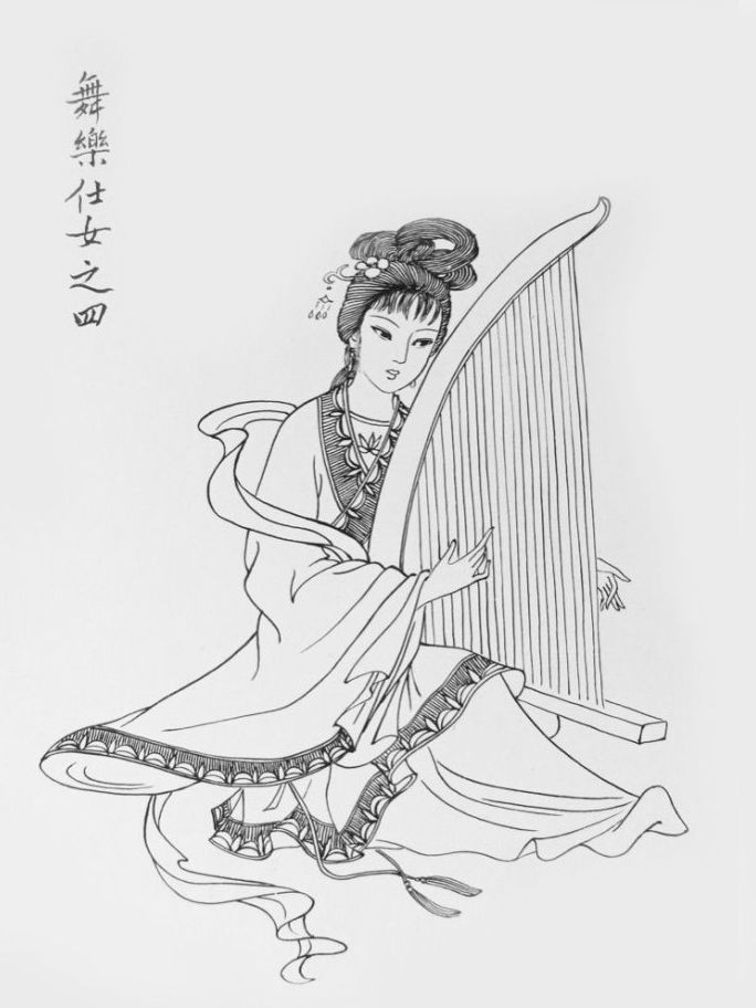 27幅白描仕女圖：一筆一畫勾勒出仕女美