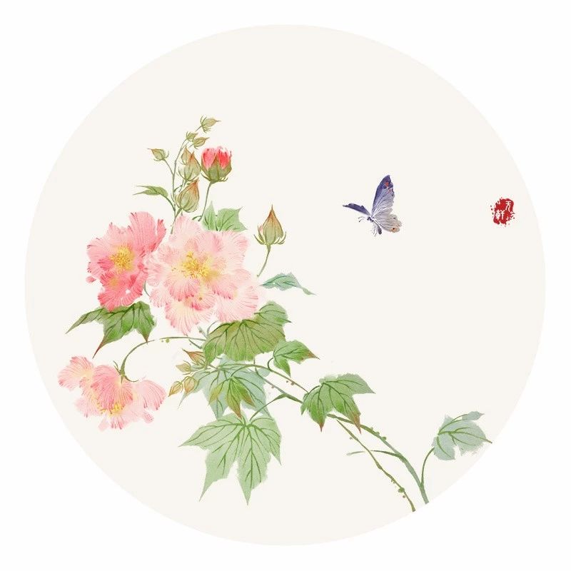 清新古風(fēng)花卉插畫，清雅如詩的插畫圖片