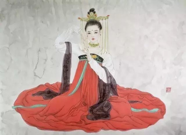 古風(fēng)詩意手繪插畫：一場(chǎng)風(fēng)花雪月任飄搖美！