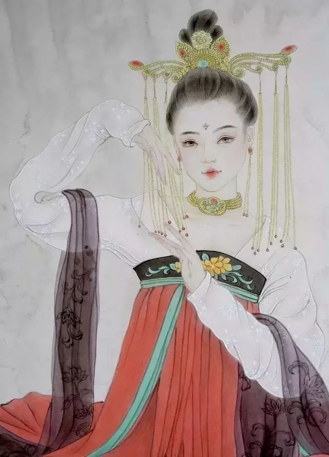 古風(fēng)詩意手繪插畫：一場(chǎng)風(fēng)花雪月任飄搖美！