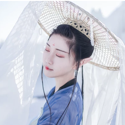 雪仙子唯美冷艷古風(fēng)真人女子頭像